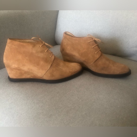 Cotelac Almond Toe Suede Booties - Picture 8 of 8
